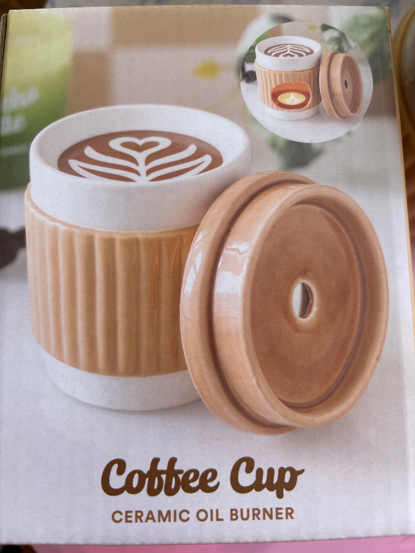 COFFEE CUP OIL burner. Lovely design. Ideal for any kitchen area