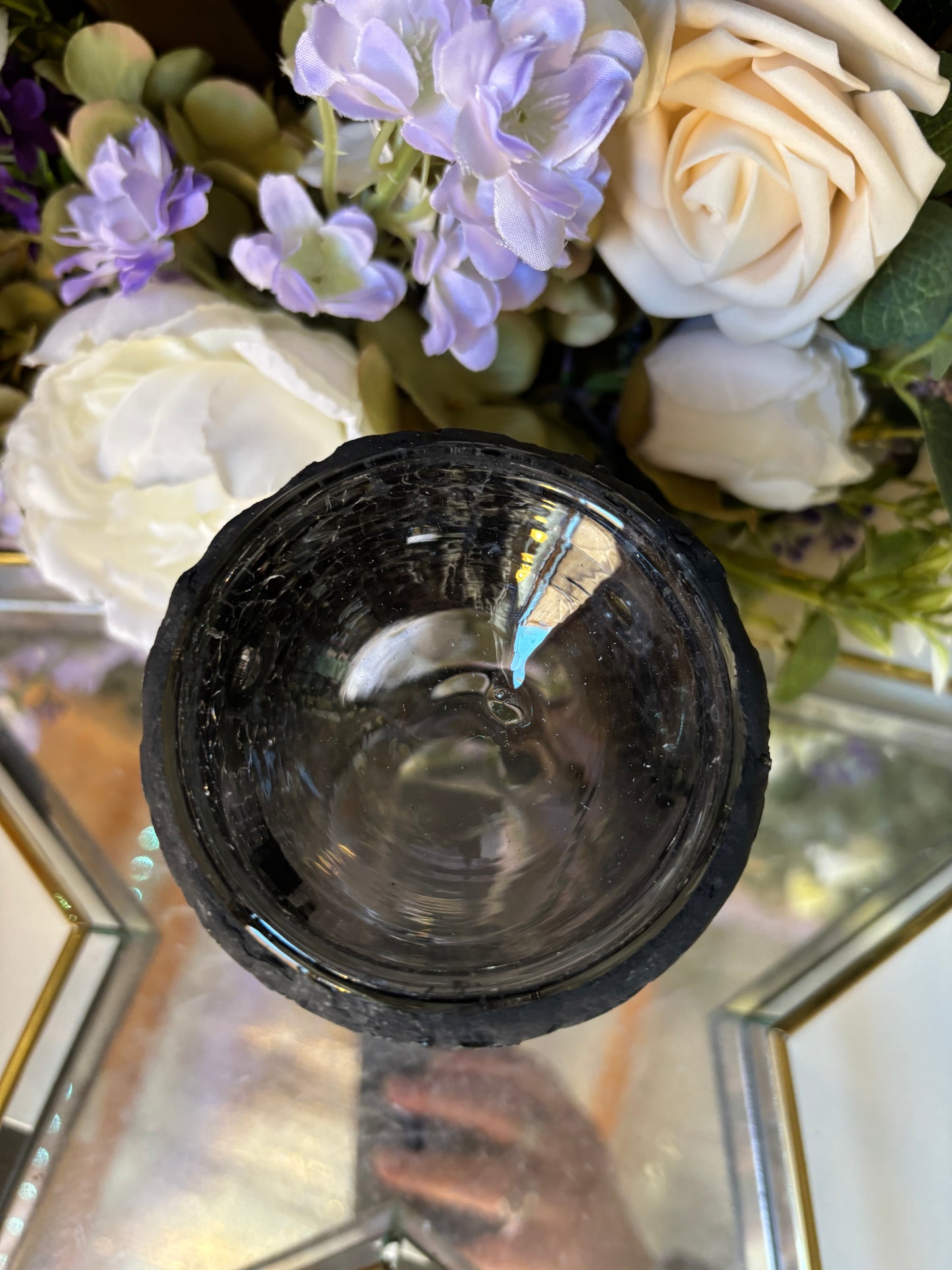 Black pillar crackle burner