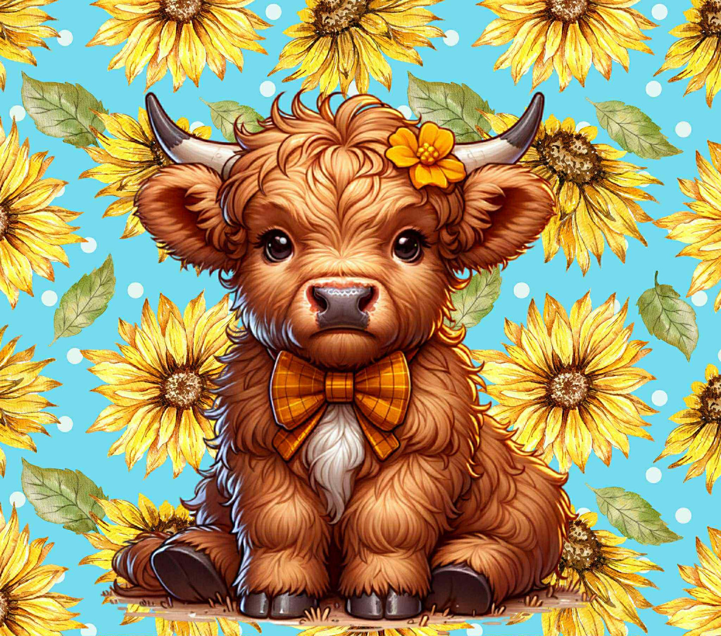 Highland cow tumbler