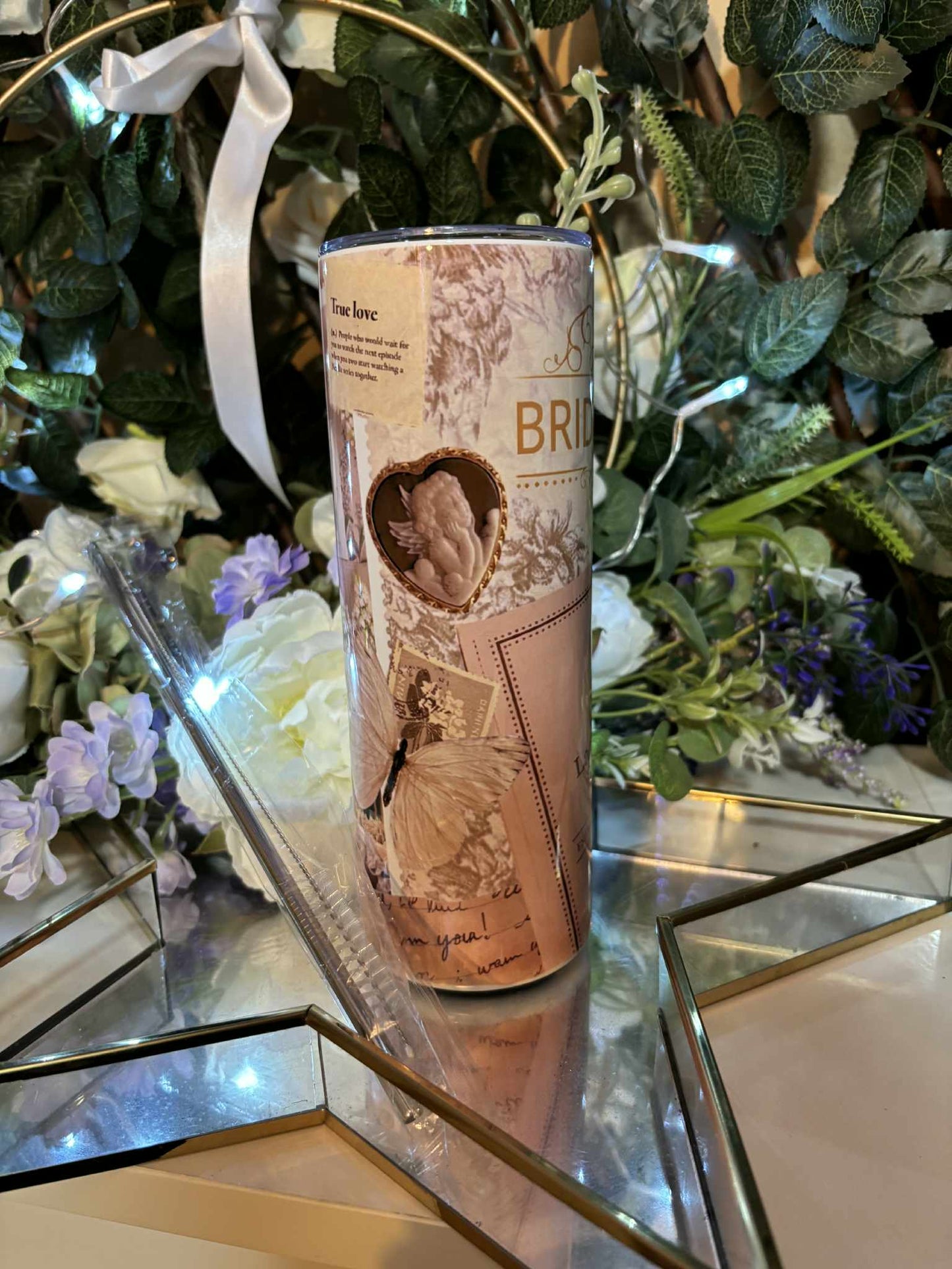 Bridgerton Inspired 20oz Tumbler with Lid & Straw