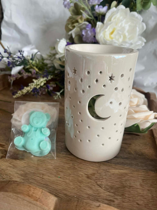 Iridescent Wax Burner with free wax melt