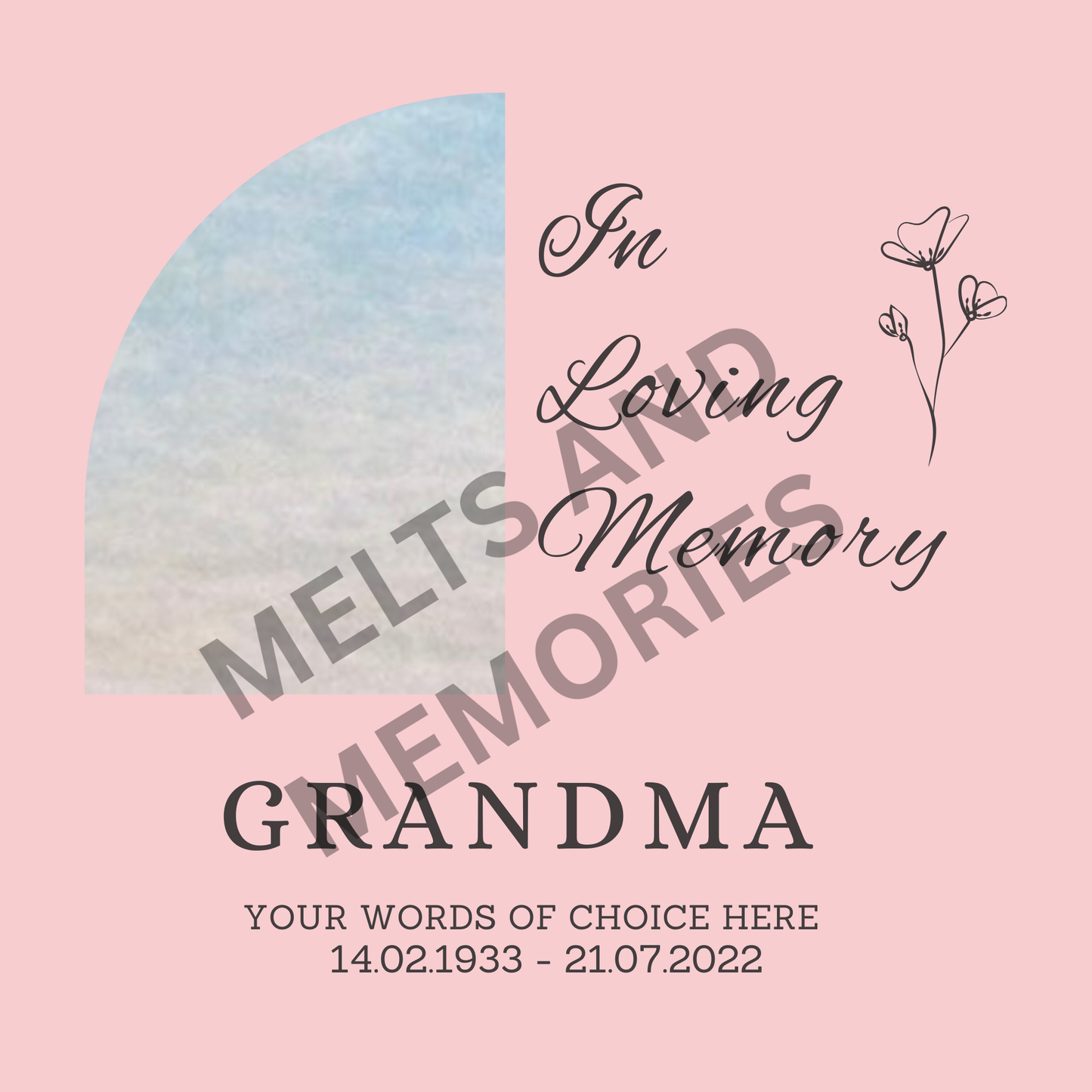 Memorial Slates for your loved ones. 20cm x 20cm square