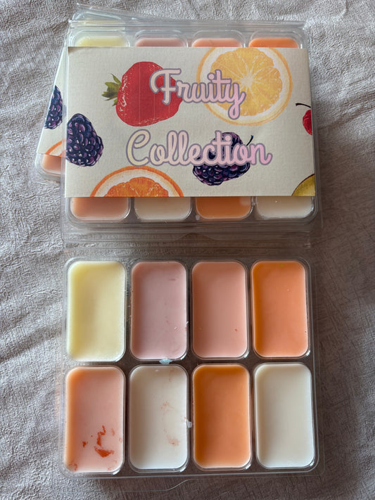 Soy wax highly scented FRUITY collection. Long lasting scent
