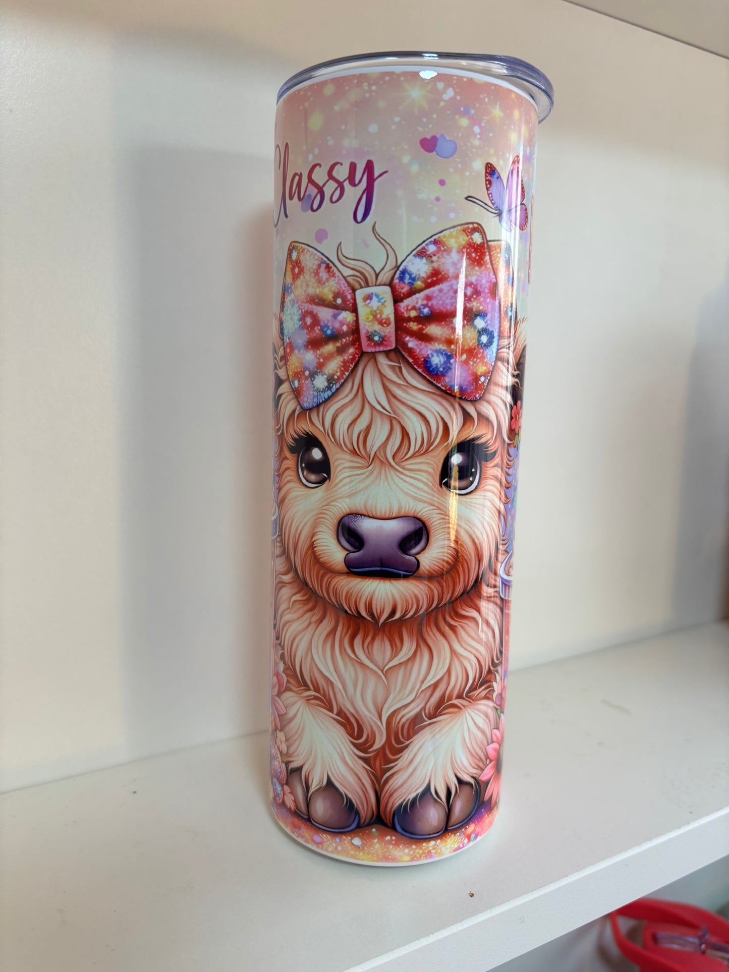 Highland Cow Insulated Tumbler 20oz | Hot & Cold | With Straw & Brush