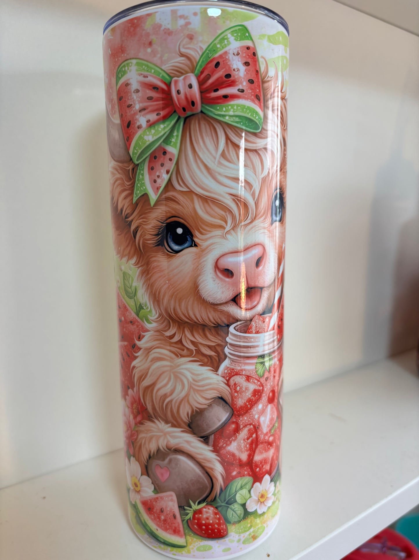 Highland Cow Insulated Tumbler 20oz | Hot & Cold | With Straw & Brush