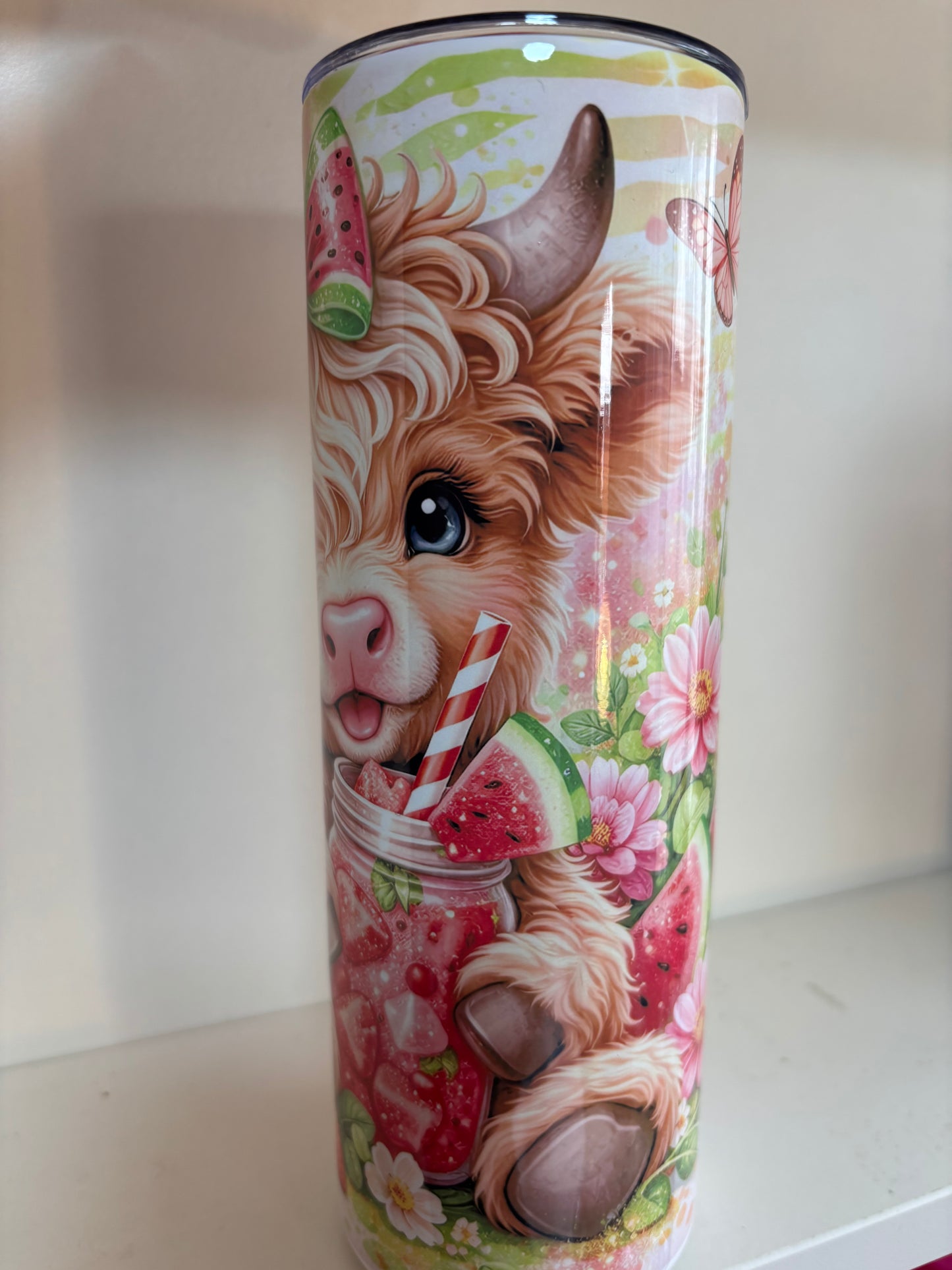 Highland Cow Insulated Tumbler 20oz | Hot & Cold | With Straw & Brush