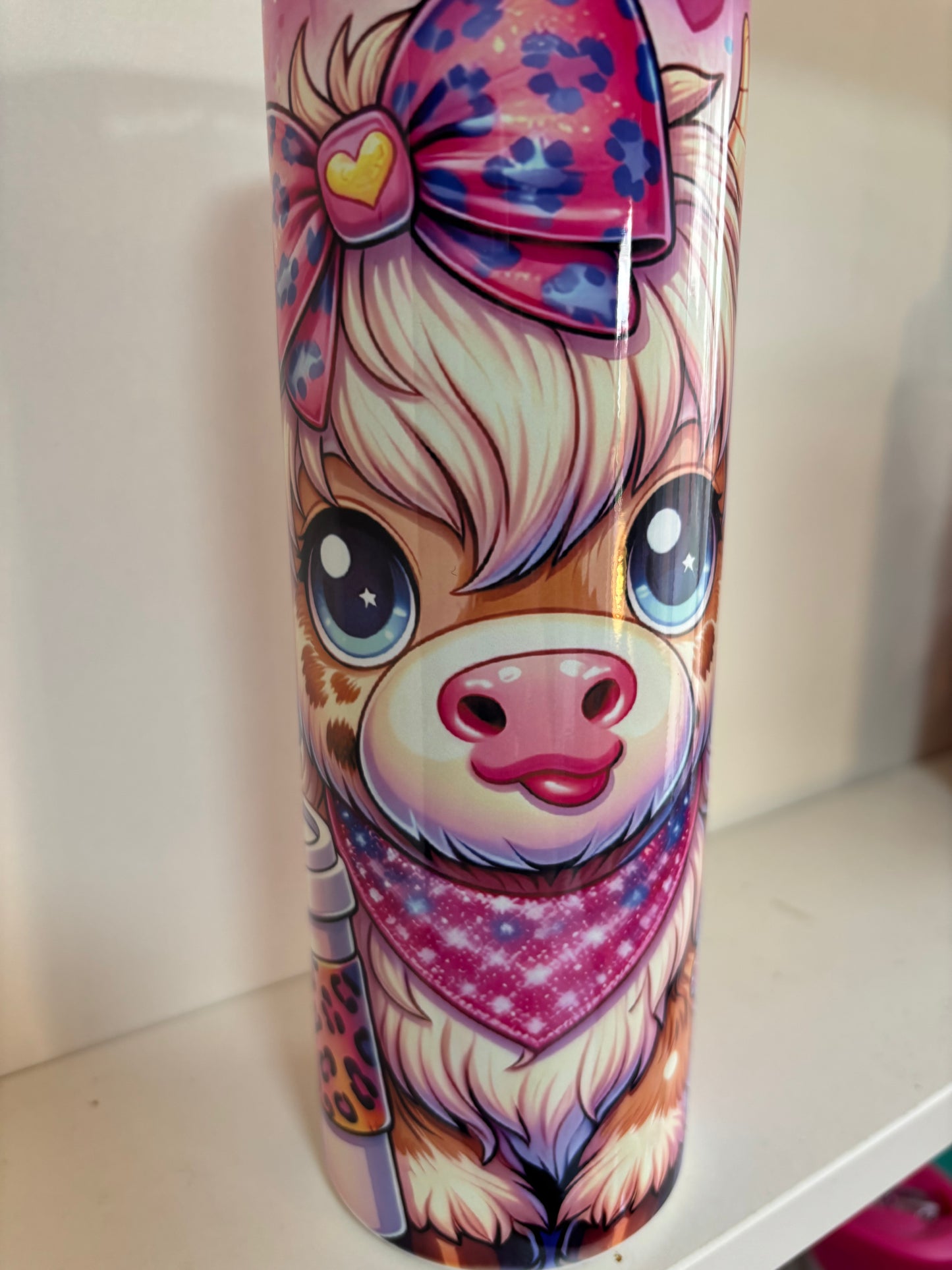 Highland Cow Insulated Tumbler 20oz | Hot & Cold | With Straw & Brush