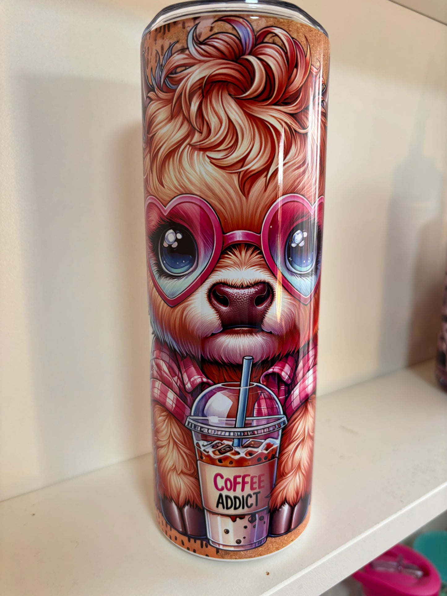 Highland Cow Insulated Tumbler 20oz | Hot & Cold | With Straw & Brush