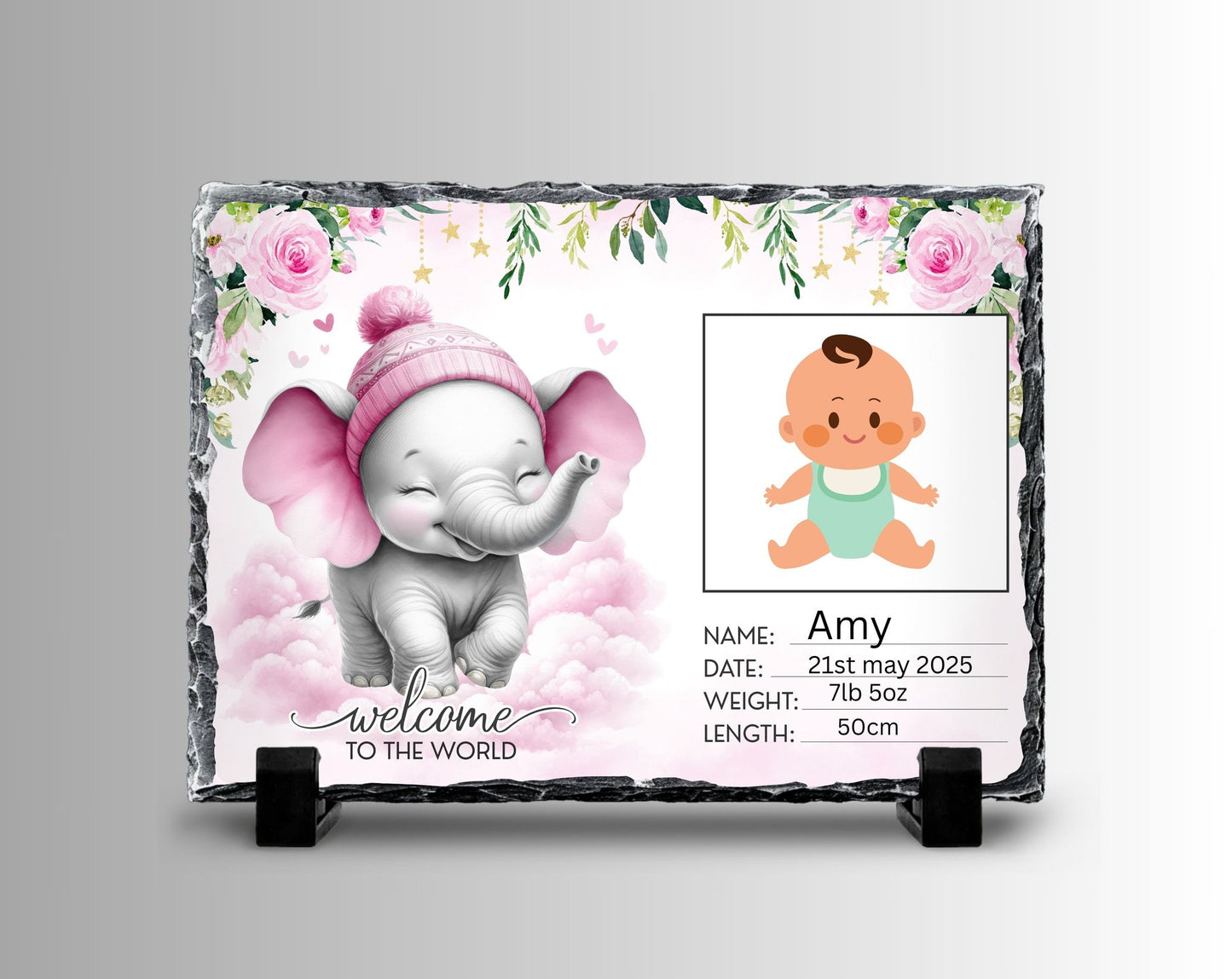 New Arrival Baby Slate. choice of 2 sizes Square or rectangle