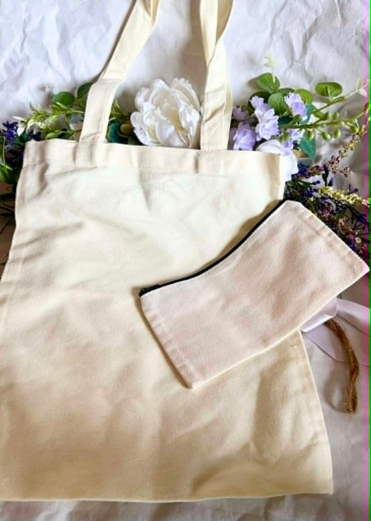 Personalised Tote Bag & Pencil Case Set