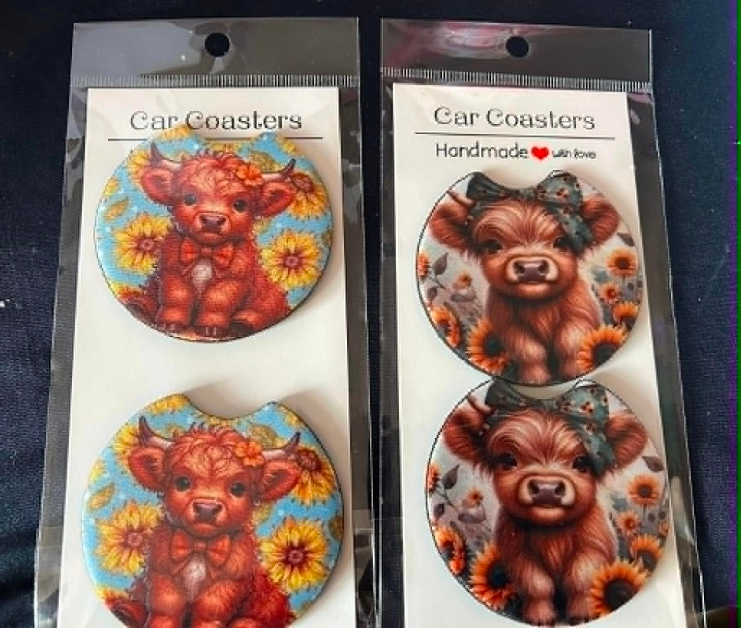 Personalised Car Coasters – Pack of 2