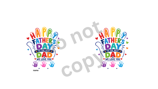 Personalised Handprint Father's Day Mug