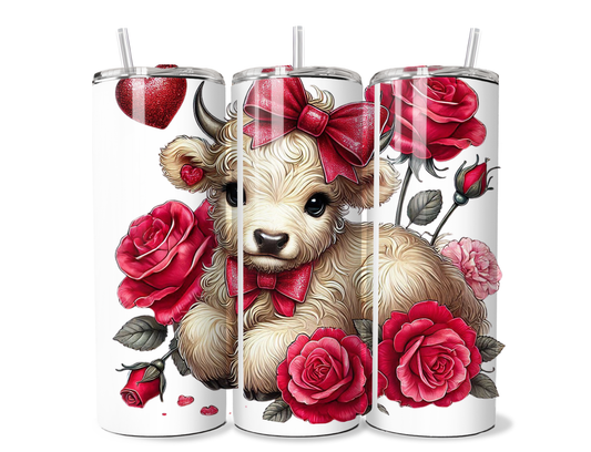 Highland cow tumbler