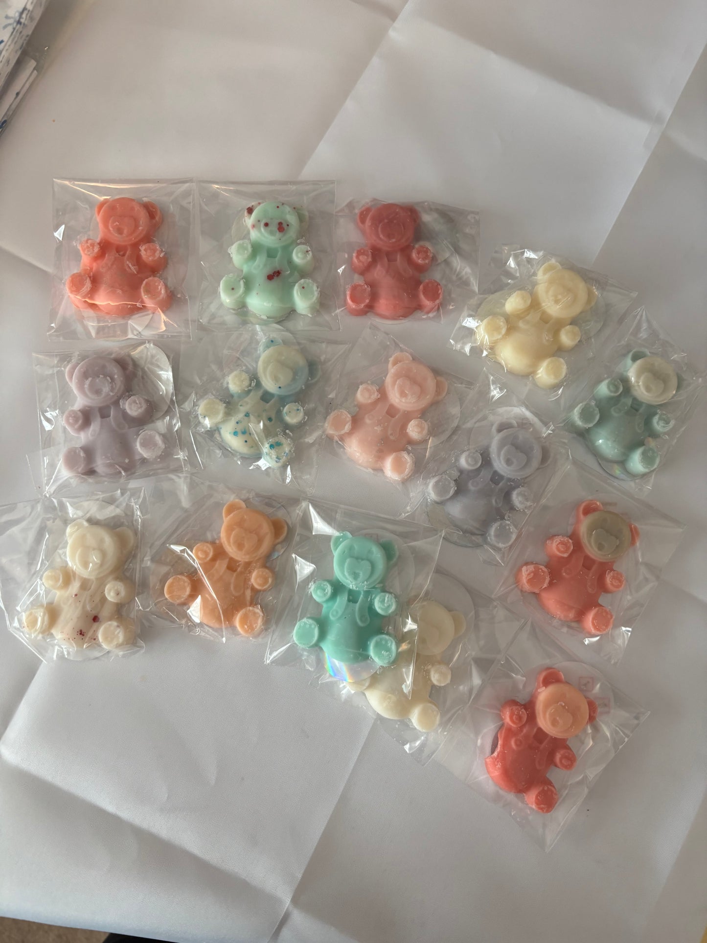Wax Melt Teddies - Pack of 12 CLEAN AND FRESH SCENTS