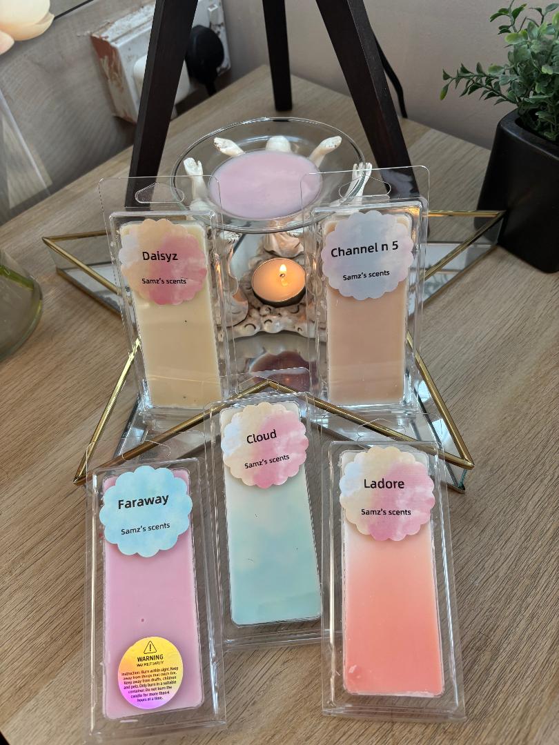 WAX MELT SNAP BARS INSPIRED SCENTS BUY 4 AND GET 1 FREE APP 50G